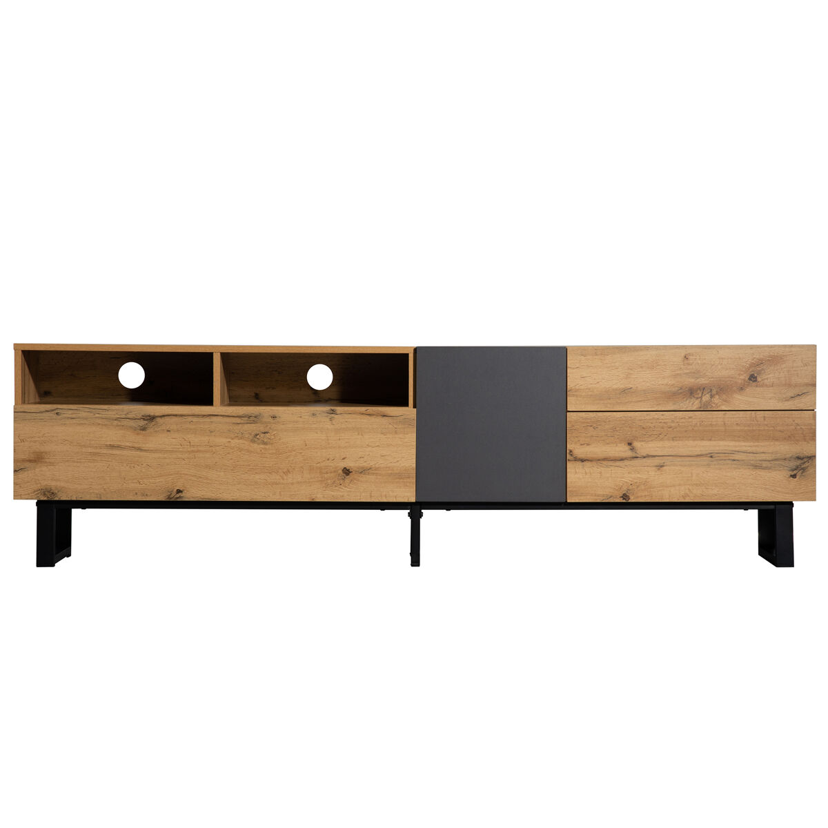 Mueble TV de mdf con 2 puertas y 2 cajónes