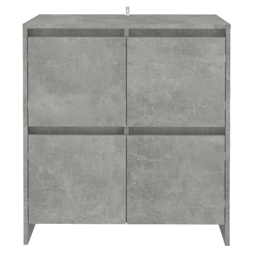 vidaXL Aparadores 2 pcs 70x41x75 cm aglomerado cinzento cimento vidaXL Aparadores 2 pcs 70x41x75 cm aglomerado cinzento cimento