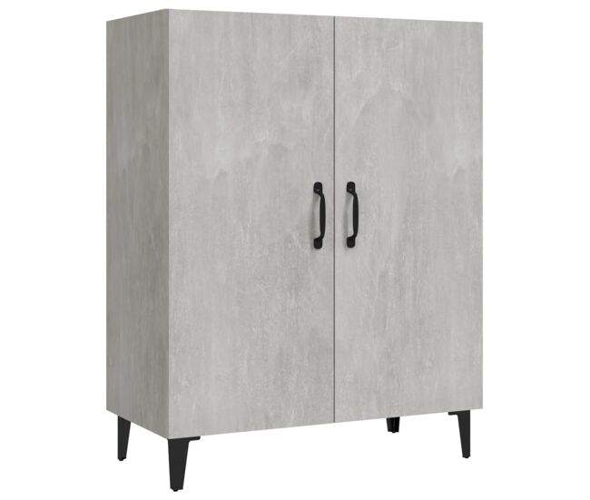 Vidaxl aparador de madera contrachapada gris hormigón 70x34x90 cm