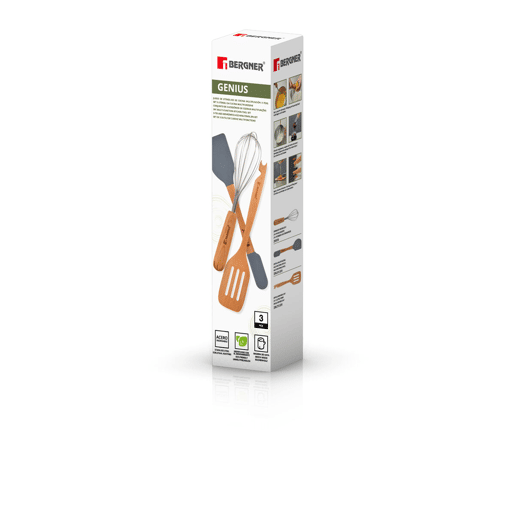 Conjunto de Utensílios de Cozinha Bergner GENIUS Cinzento
