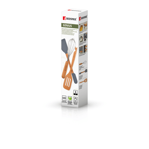 Conjunto de Utensílios de Cozinha Bergner GENIUS Cinzento