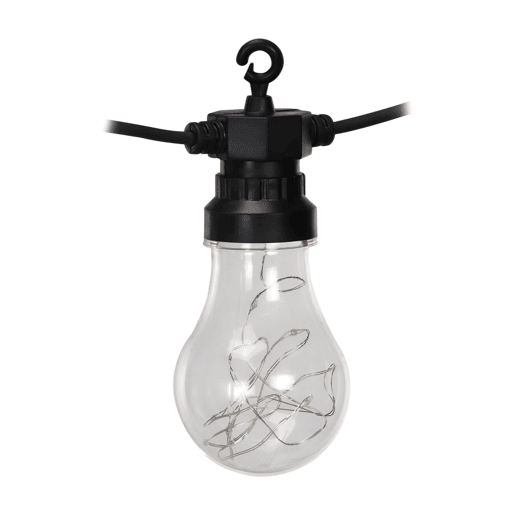 Well Home Garland de 10 luzes LED quentes com temporizador