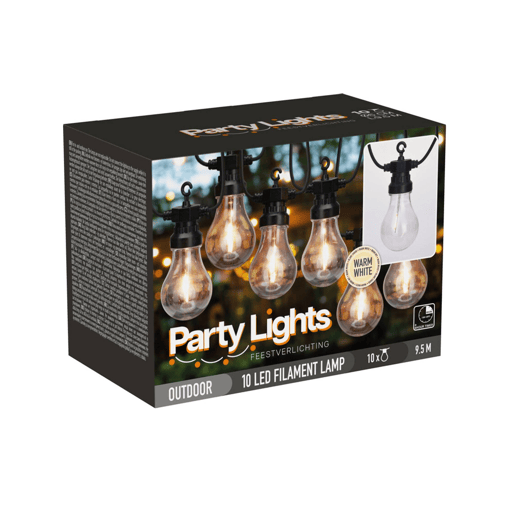 Well Home Garland de 10 luzes LED quentes com temporizador