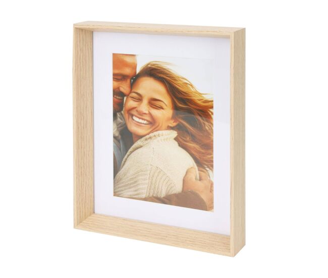 Well home marco de fotos de mdf y cristal 20x4x25cm