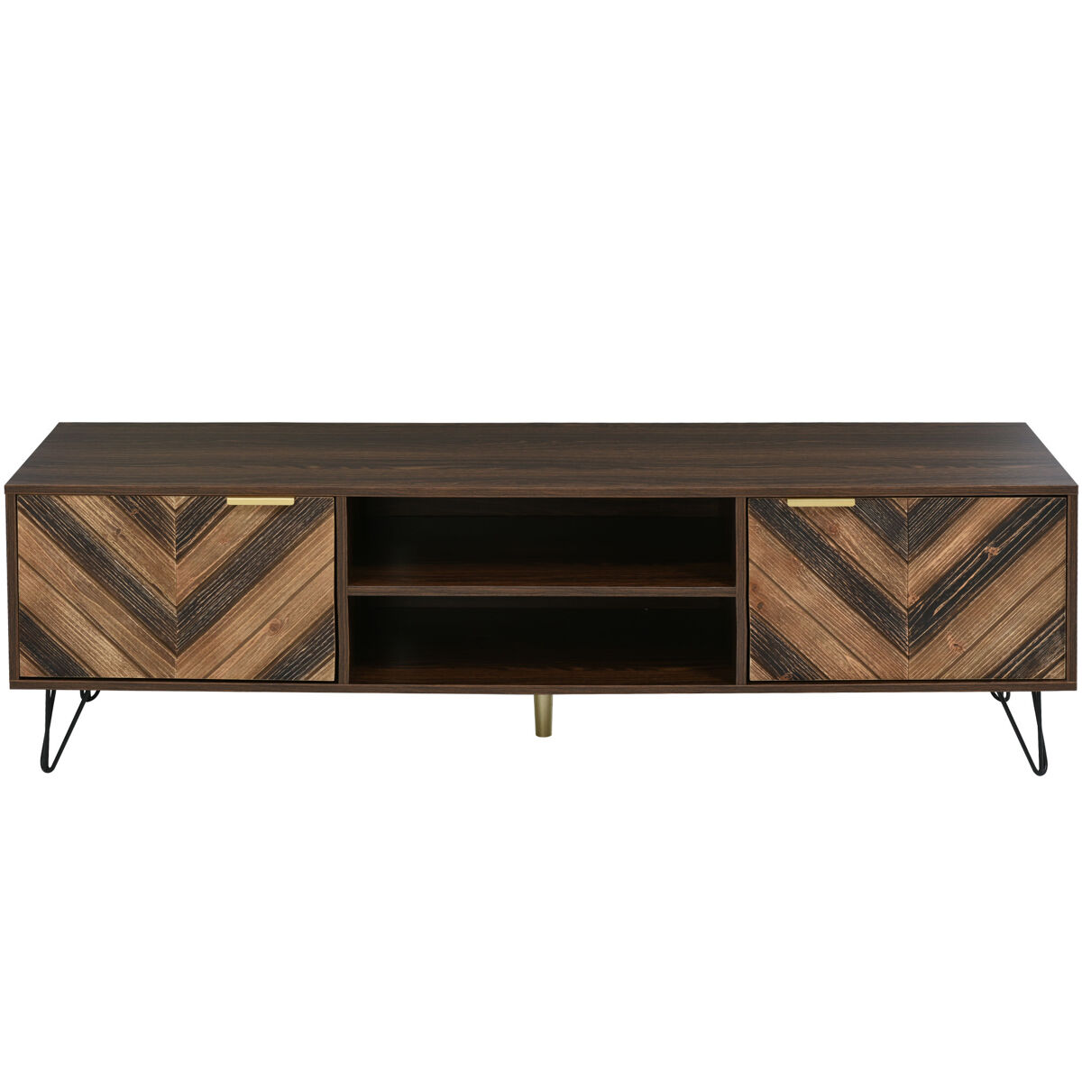 Mueble TV de panel de partículas con 2 puertas