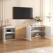 Mueble TV de mdf con 3 puertas y 3 cajones Mueble TV de mdf con 3 puertas y 3 cajones Blanco/ Madera