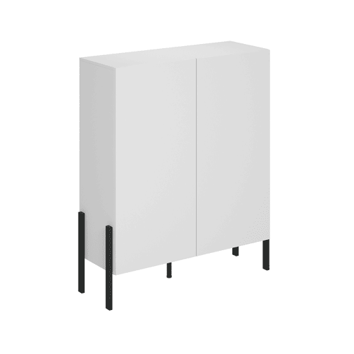Aparador alto 2 portas Bérénice Branco
