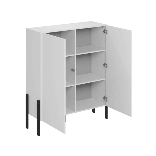 Aparador alto 2 portas Bérénice Branco