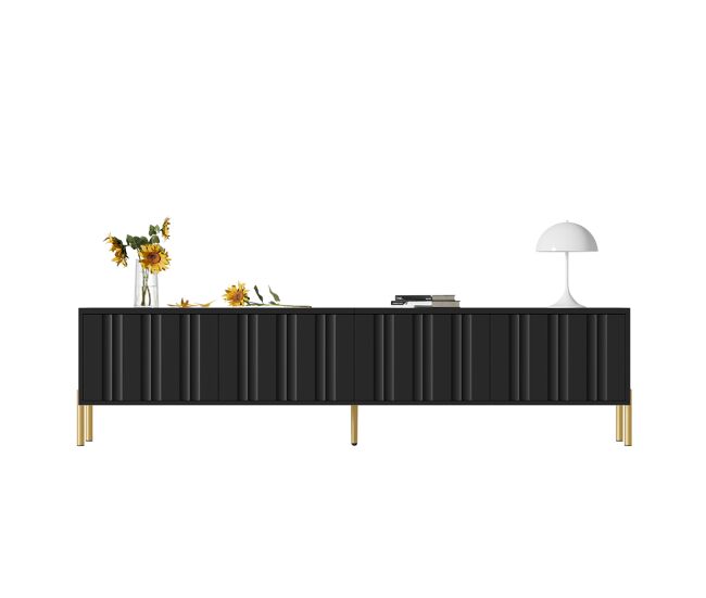 Mueble TV de mdf y panel de partículas con 4 puertas 190