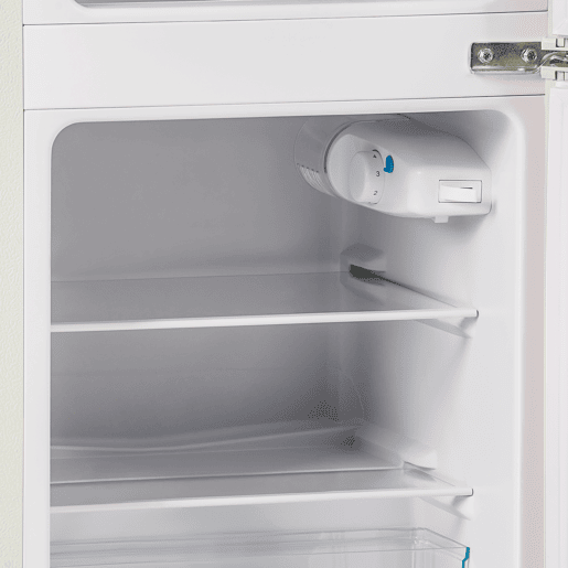Frigorífico mini retro 88,8cm 60L de ferro e plástico com 2 portas e luz led,branco
