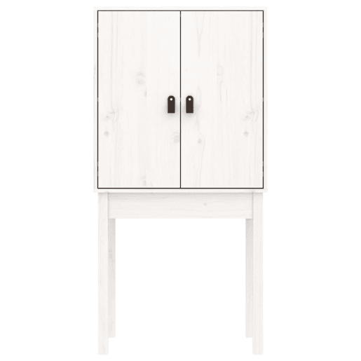 vidaXL Aparador alto 60x40x120 cm madeira de pinho maciça branco