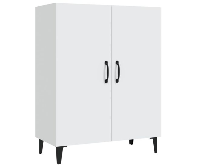 Vidaxl aparador de madera contrachapada blanco 70x34x90 cm