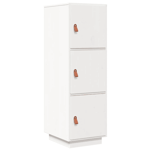 vidaXL Aparador alto 34x40x108,5 cm pinho maciço branco vidaXL Aparador alto 34x40x108,5 cm pinho maciço branco