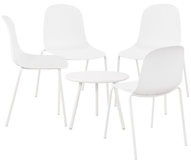 Suite de 4 plazas berdin plástico blanco 156x156x85 cm