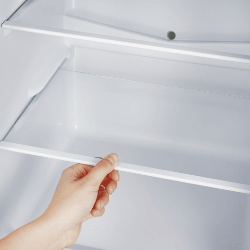 Frigorífico mini 102cm 106L de aço inoxidável com 2 portas e luz led,prateado