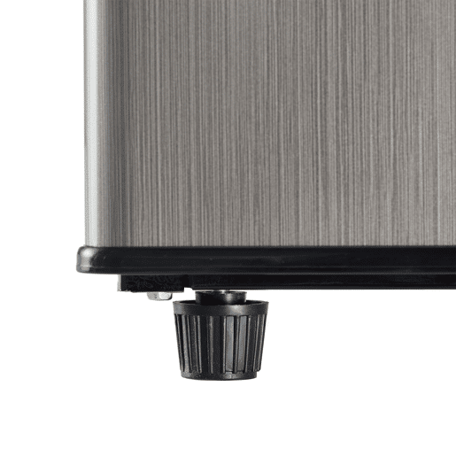 Frigorífico mini 102cm 106L de aço inoxidável com 2 portas e luz led,prateado