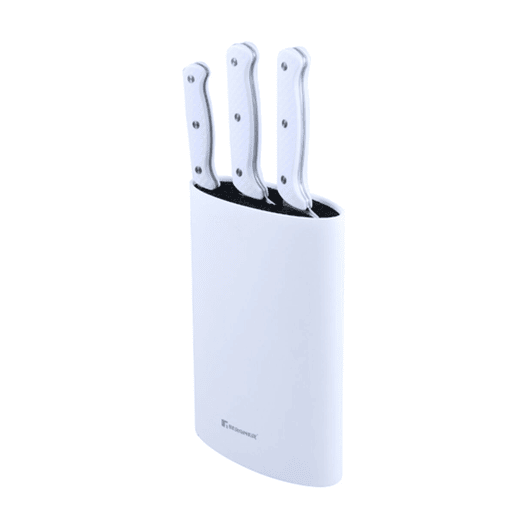 Conjunto de Facas Bergner NATURALLY BG Branco 4 Peças