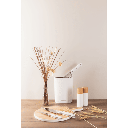 Conjunto de Facas Bergner NATURALLY BG Branco 4 Peças