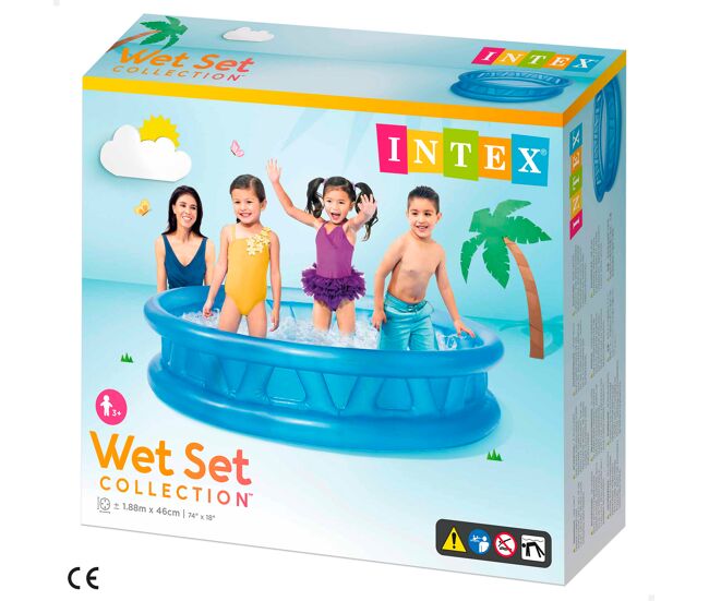 Piscina Inflável Redonda Azul 2600L 2.4m x 63cm - Faz a Boa Piscina Inflável Redonda Azul 2600L 2.4m x 63cm - Faz a Boa