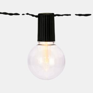 Well Home Conjunto de 10 luzes solares quentes para festas com painel de LED