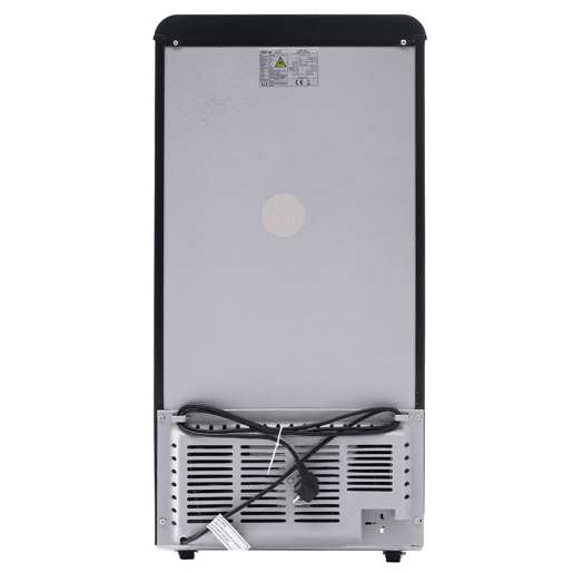 Frigorífico mini retro 91cm 72L de ferro e plástico com 2 portas e luz led,preto