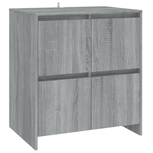 vidaXL Aparadores 2 pcs 70x41x75 cm derivados de madeira cinza sonoma vidaXL Aparadores 2 pcs 70x41x75 cm derivados de madeira cinza sonoma