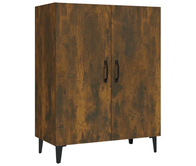 Vidaxl aparador madera contrachapada color roble ahumado 70x34x90 cm