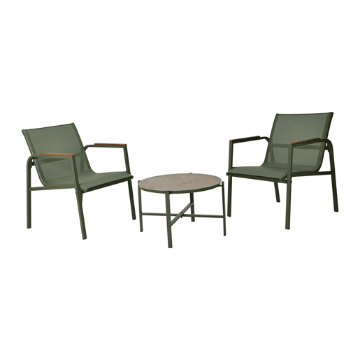 Conjunto de móveis de jardim de 3 peças Well Home