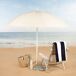 Aktive Sombrilla playa 16 varillas con flecos Aktive Sombrilla playa 16 varillas con flecos Beige