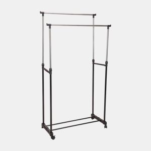 Cabide Well Home com rodas e 2 barras reforçadas