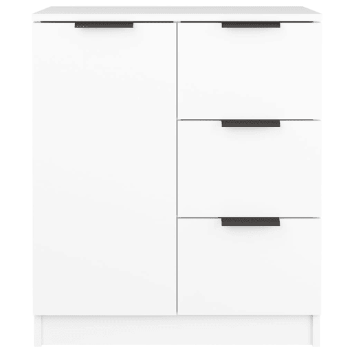 vidaXL Aparadores 2 pcs 60x30x70 cm derivados de madeira branco vidaXL Aparadores 2 pcs 60x30x70 cm derivados de madeira branco