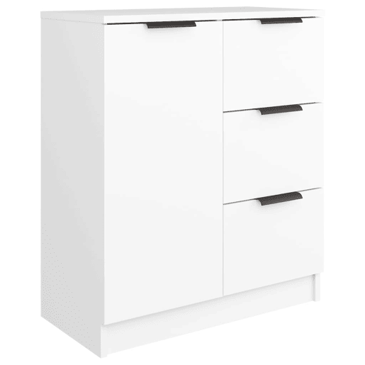 vidaXL Aparadores 2 pcs 60x30x70 cm derivados de madeira branco vidaXL Aparadores 2 pcs 60x30x70 cm derivados de madeira branco