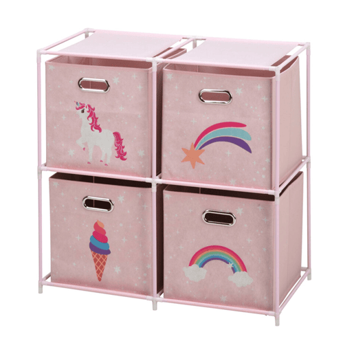 Well Home Cômoda infantil com 4 compartimentos