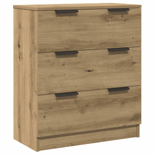 vidaXL Aparadores 3 pcs 60x30x70 cm deriv. madeira carvalho artisiano