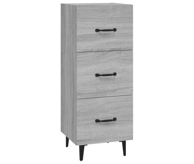 Vidaxl aparador madera de ingeniería gris sonoma 34,5x34x90 cm