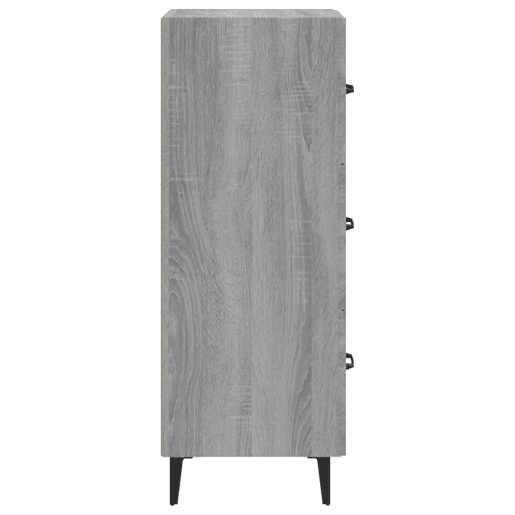 vidaXL Aparador 34,5x34x90 cm derivados de madeira sonoma cinzento
