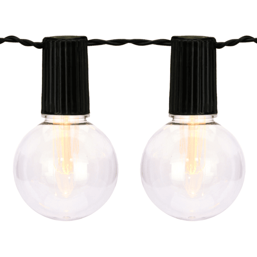 Well Home Conjunto de 10 luzes solares quentes para festas com painel de LED