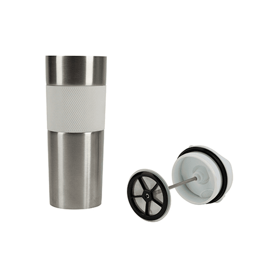 Caneca de Aço Inoxidável Bergner Coffe & Tea Lovers 460 ml