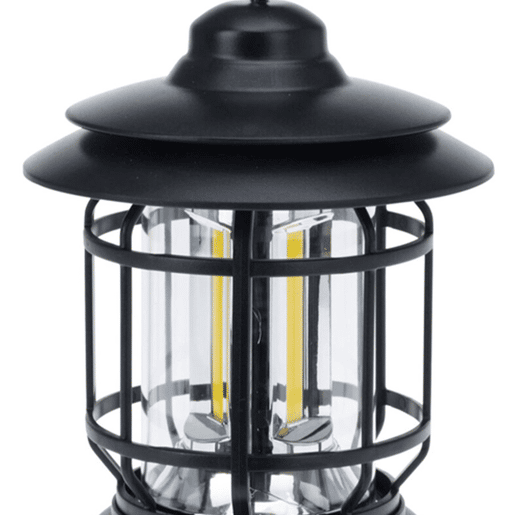 Well Home Camping Light Ø11,5x17,8cm com 3 lâmpadas e recarregável USB Cor Preto