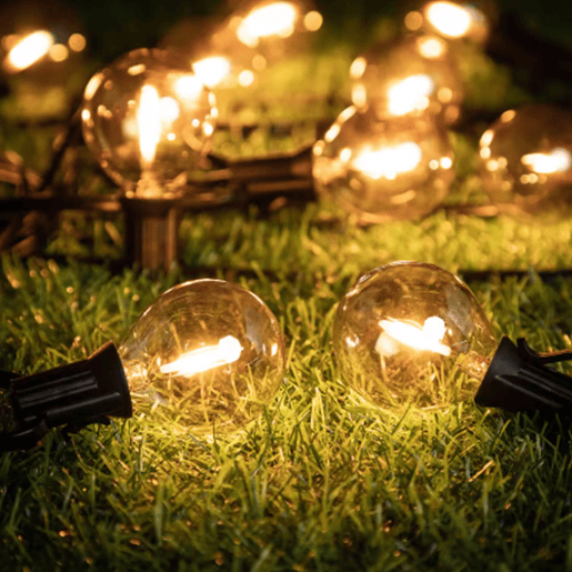 Well Home Garland com 20 luzes LED quentes e cabo condutor