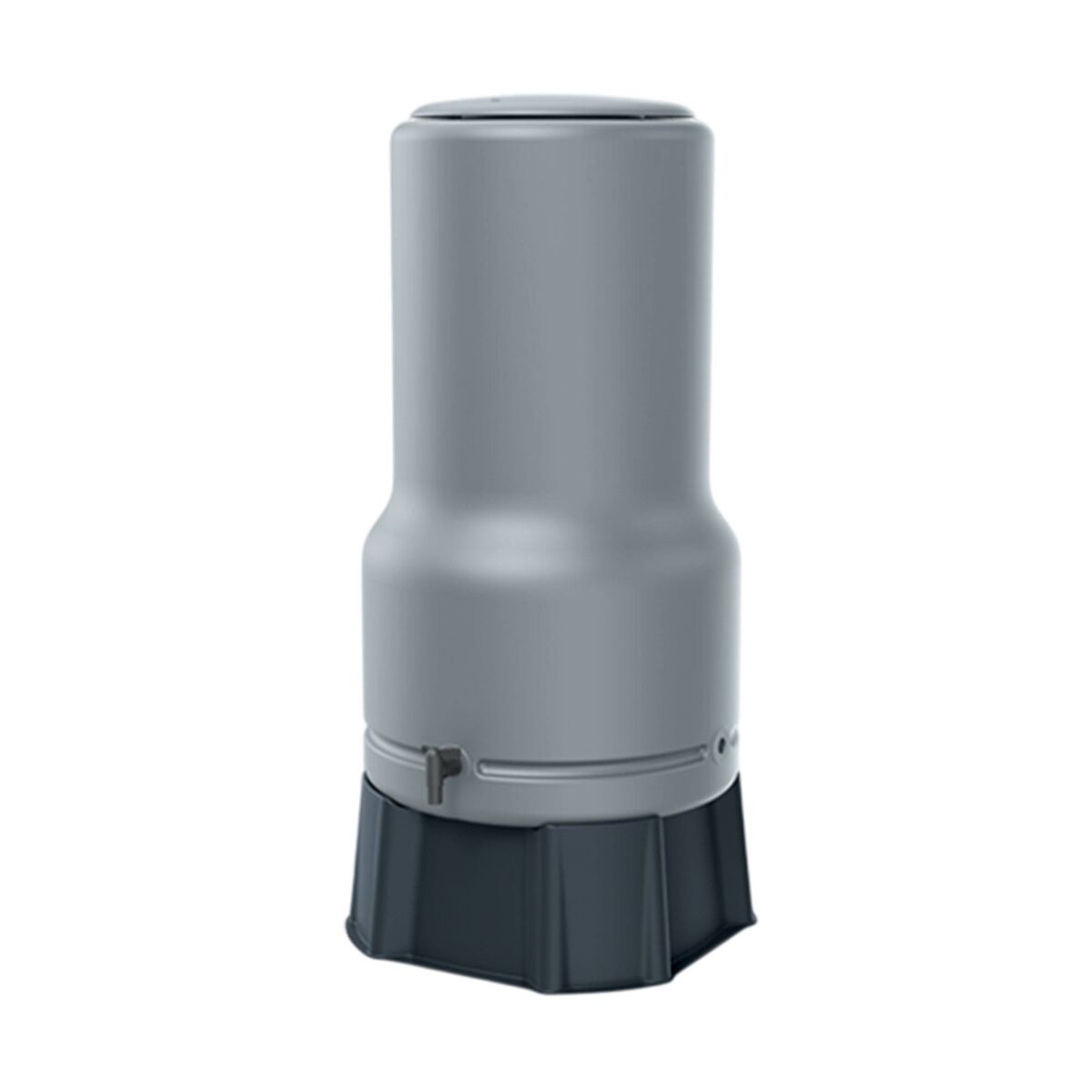Bidón para agua de lluvia AQUABELL de 200L color Gris claro