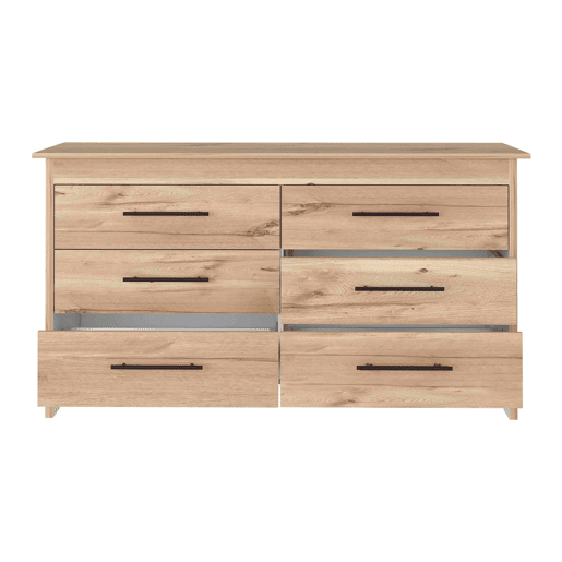 Cómoda dupla Hms em melamina com 6 gavetas