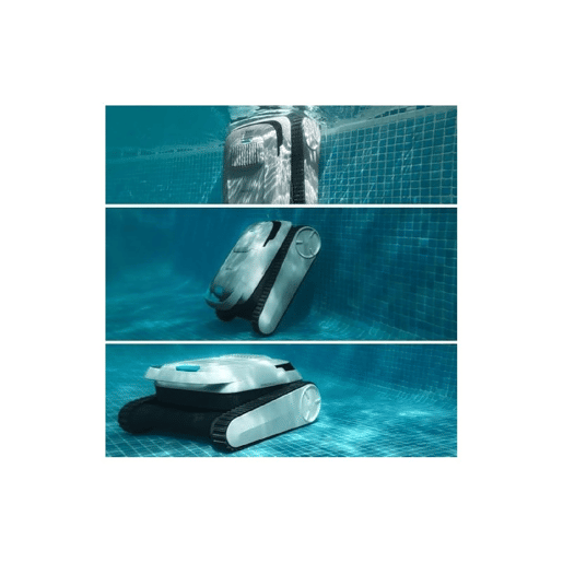 Cecotec Robot Limpa Piscinas para Fundos, Paredes, Linha de Flutuação e Superfície Conga Pooldroid 10000 TotalClean AquaSkater.