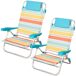 Aktive Pack 2 sillas plegables playan 7 posiciones con cojín Aktive Pack 2 sillas plegables playan 7 posiciones con cojín Multicolor