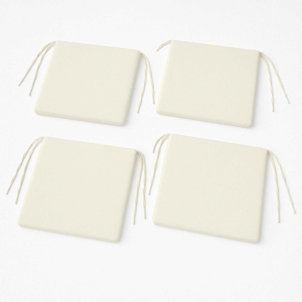 Well Home Juego de 4 Cojines para sillas con lazos