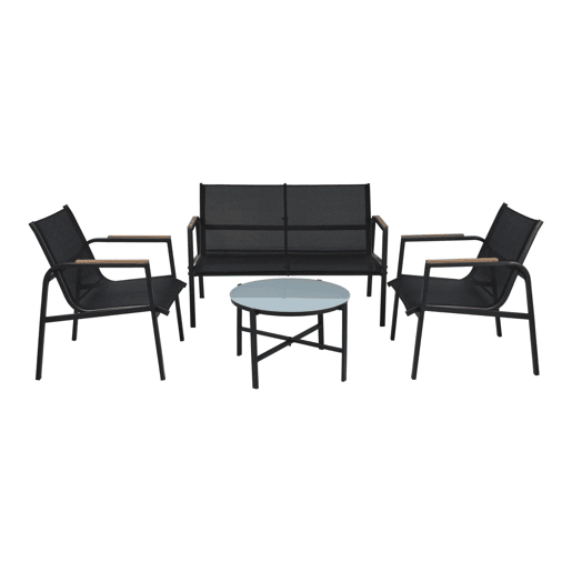 Conjunto de móveis de jardim de 4 peças Well Home