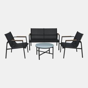 Conjunto de móveis de jardim de 4 peças Well Home