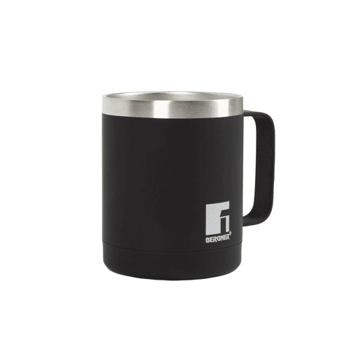Caneca de Aço Inoxidável Bergner Coffe & Tea Lovers Preto 350 ml