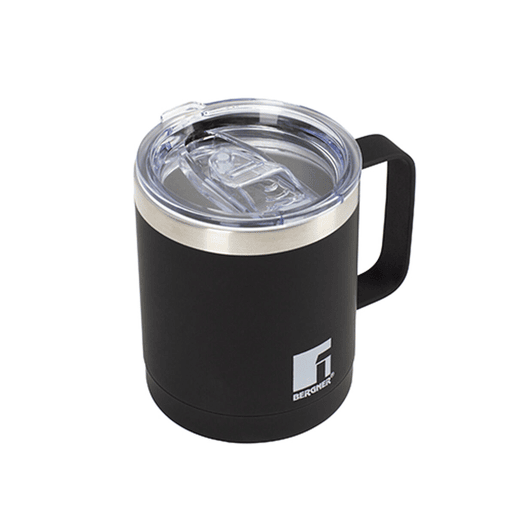 Caneca de Aço Inoxidável Bergner Coffe & Tea Lovers Preto 350 ml