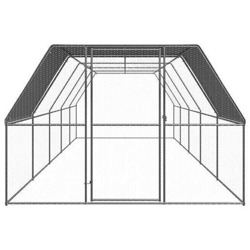 vidaXL Galinheiro de exterior 3x10x2 m aço galvanizado